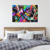 Graffiti-Kunstdruck Leinwanddruck (Insitu (Schlafzimmer))
