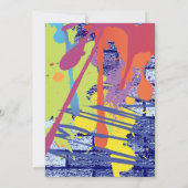 Graffiti-Künstler-Bar-Schläger Mitzvah Einladung (Rückseite)