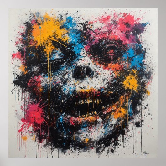 Graffiti-Kunststil Poster (Vorne)