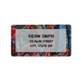 Graffiti Labels Adressaufkleber (Vorne)