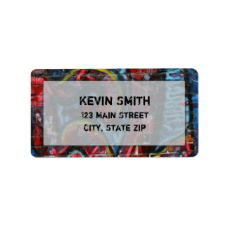 Graffiti Labels Adressaufkleber