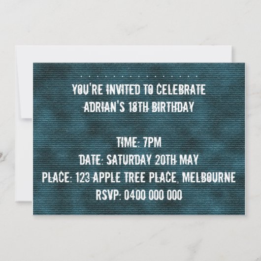 Graffiti laden ein einladung (Rückseite)