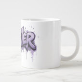 Graffiti Lavender Infinity "FOREVER" Jumbo-Tasse (Rechts)