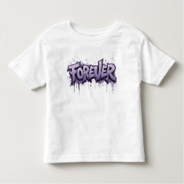 Graffiti Lavender Infinity "FOREVER" Kleinkind T-shirt