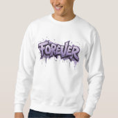 Graffiti Lavender Infinity "FOREVER" Sweatshirt (Vorderseite)