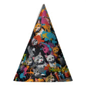 Graffiti Legend Street Cat Happy Birthday Name Partyhütchen (Links)