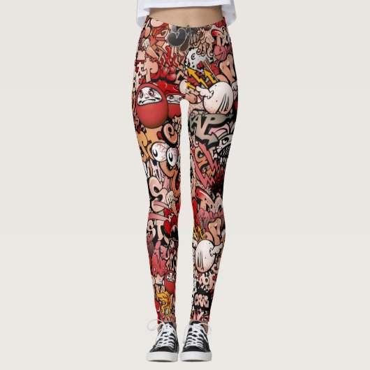 Graffiti Leggings (Vorderseite)