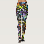 Graffiti-Leggings Leggings (Rückseite)