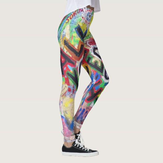 Graffiti-Leggings Leggings (Rechts)