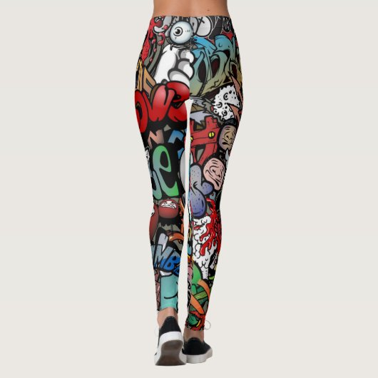 Graffiti-Leggings Leggings (Rückseite)