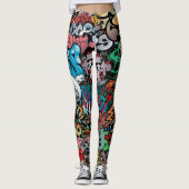 Graffiti-Leggings Leggings (Vorderseite)