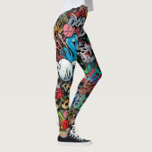 Graffiti-Leggings Leggings (Rechts)