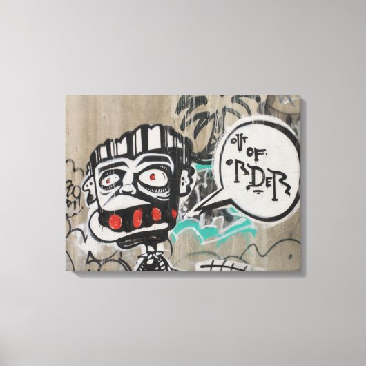 Graffiti Leinwanddruck (Vorderseite)