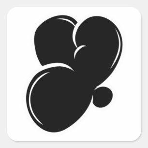 Graffiti letters letter Y Essential  Quadratischer Aufkleber