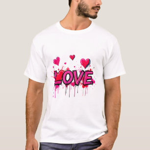 🎨 Graffiti Liebe - Bold & Urban Heartbeat! T-Shirt
