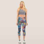 Graffiti Liebe - Coole Capris Leggings (Vorderseite)