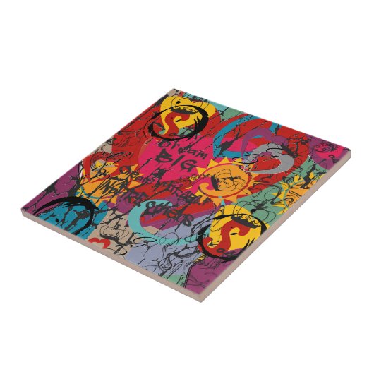 Graffiti-Liebe Fliese (Seite)