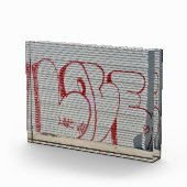 Graffiti-Liebe, Frieden, Koi-Foto Fotoblock (Rechts)