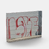 Graffiti-Liebe, Frieden, Koi-Foto Fotoblock (Links)