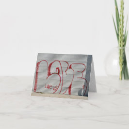 Graffiti-Liebe, Frieden, Valentine Feiertagskarte