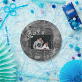 Graffiti Liebe Grunge | Einfache Imitate Kristallg Pappteller (Party)