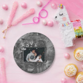 Graffiti Liebe Grunge | Einfache Imitate Kristallg Pappteller (Party)