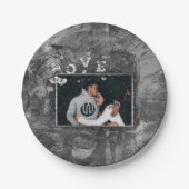 Graffiti Liebe Grunge | Einfache Imitate Kristallg Pappteller (Vorderseite)