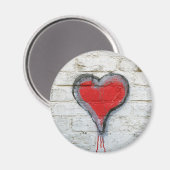 Graffiti Liebe Herzmagnet Magnet (Vorderseite/Rückseite)