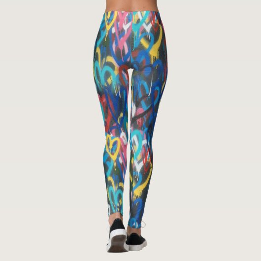 Graffiti Liebe Leggings - Cool (Rückseite)