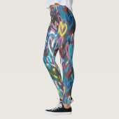 Graffiti Liebe Leggings - Cool (Links)