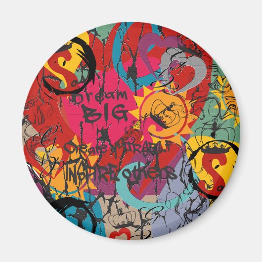 Graffiti-Liebe Magnet (Vorne)