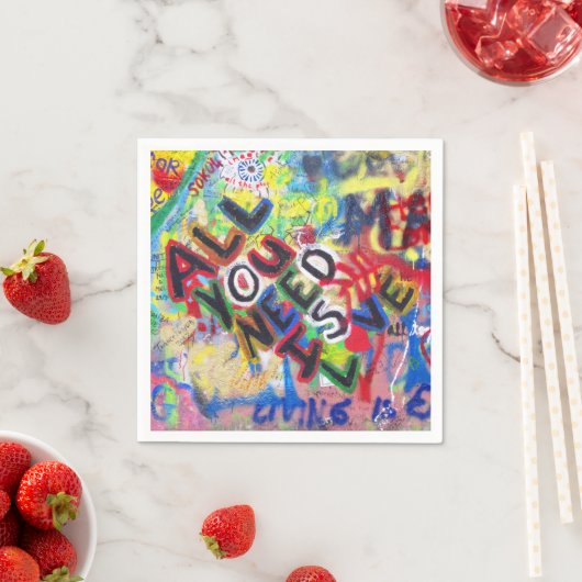 Graffiti Liebe Napkins Serviette (Beispiel)