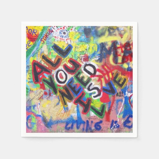 Graffiti Liebe Napkins Serviette (Vorderseite)
