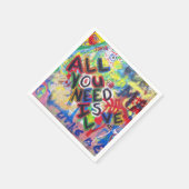 Graffiti Liebe Napkins Serviette (Ecke)