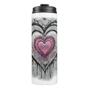 Graffiti LIEBE Thermosbecher