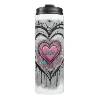 Graffiti LIEBE Thermosbecher