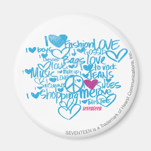 Graffiti Lila/Aqua Magnet (Vorne)