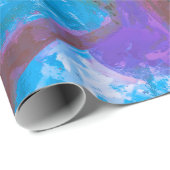 Graffiti Lila Blue Urban Street Malerei Wall Art Geschenkpapier (Rolleneckpunkt)