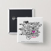 Graffiti lila button (Vorne & Hinten)