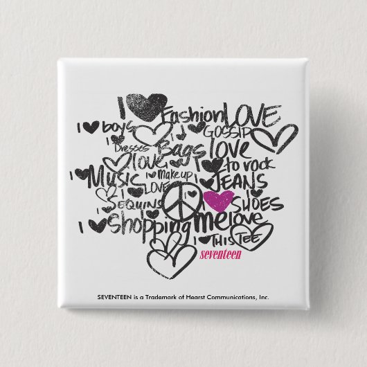 Graffiti lila button (Vorderseite)