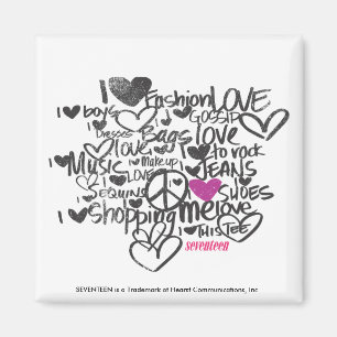 Graffiti Lila Magnet