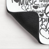 Graffiti lila mousepad (Ecke)