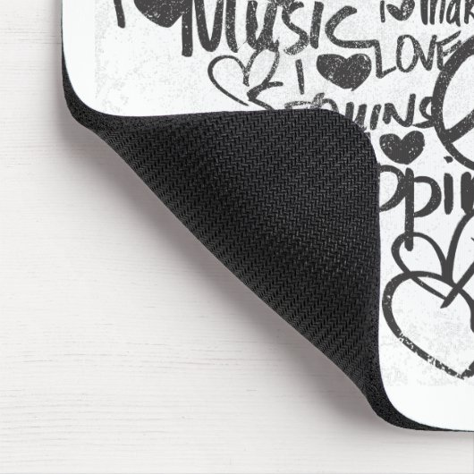 Graffiti lila mousepad (Ecke)