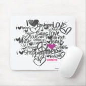 Graffiti lila mousepad (Mit Mouse)