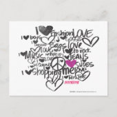 Graffiti lila postkarte (Vorderseite)