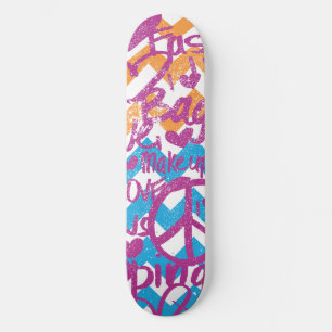 Graffiti lila skateboard