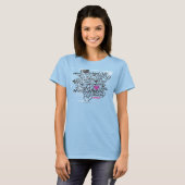 Graffiti Lila T-Shirt (Vorne ganz)