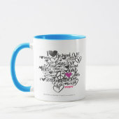 Graffiti lila tasse (Links)