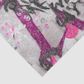 Graffiti Lila White Urban Street Bridge Kunst Seidenpapier (Ausschnitt)