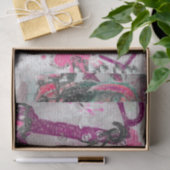 Graffiti Lila White Urban Street Bridge Kunst Seidenpapier (Geschenk)